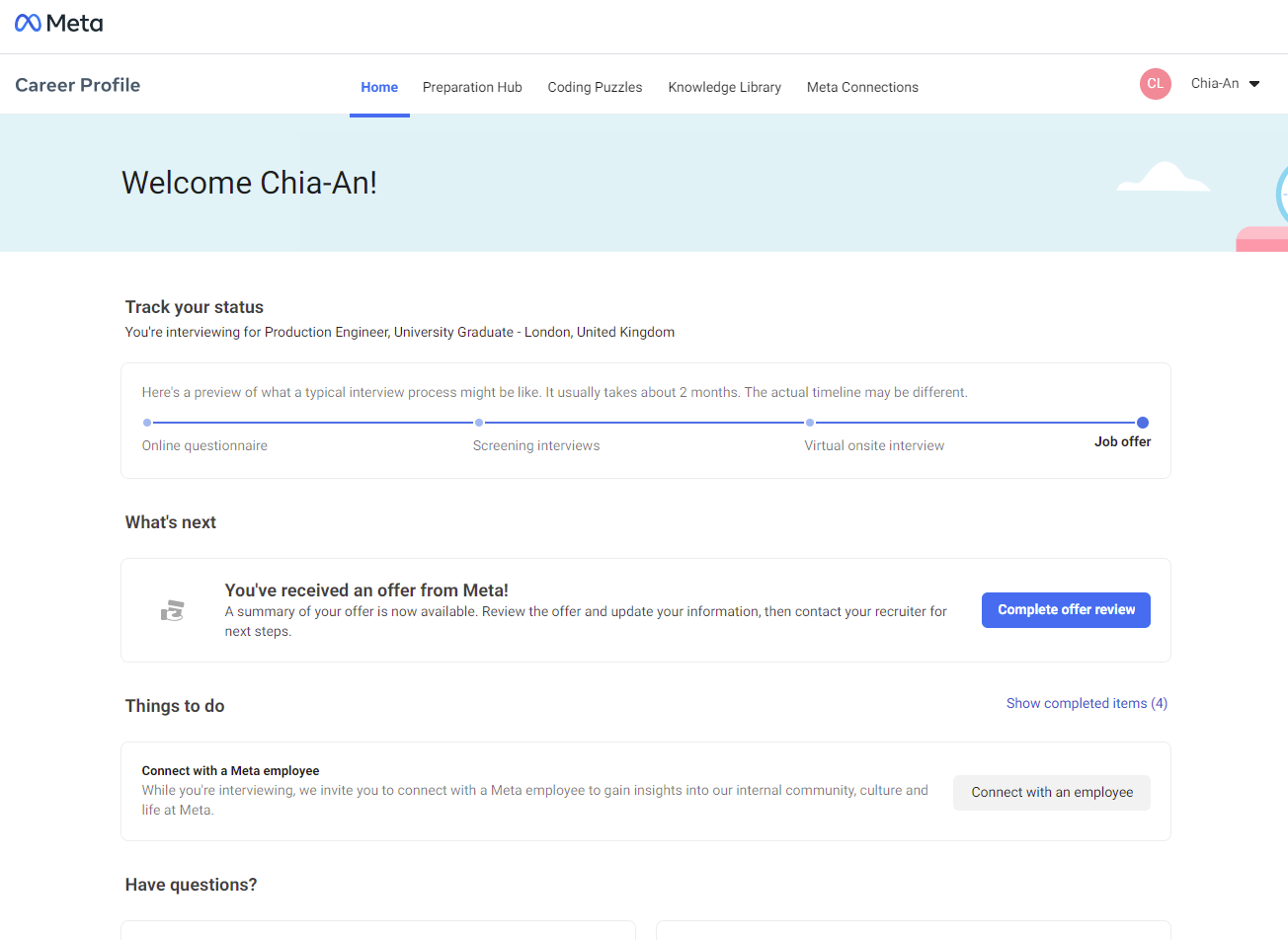 Meta 的求職網站